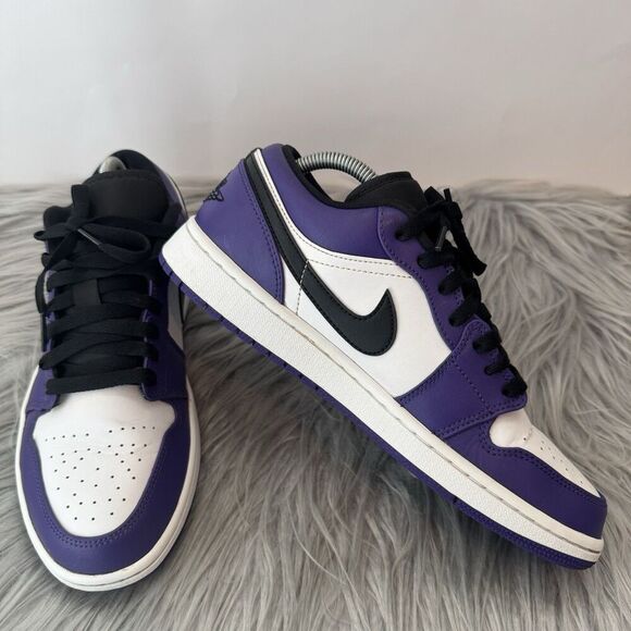Nike Air Jordan 1 Low Court Purple Size 8.5 - Picture 13 of 16